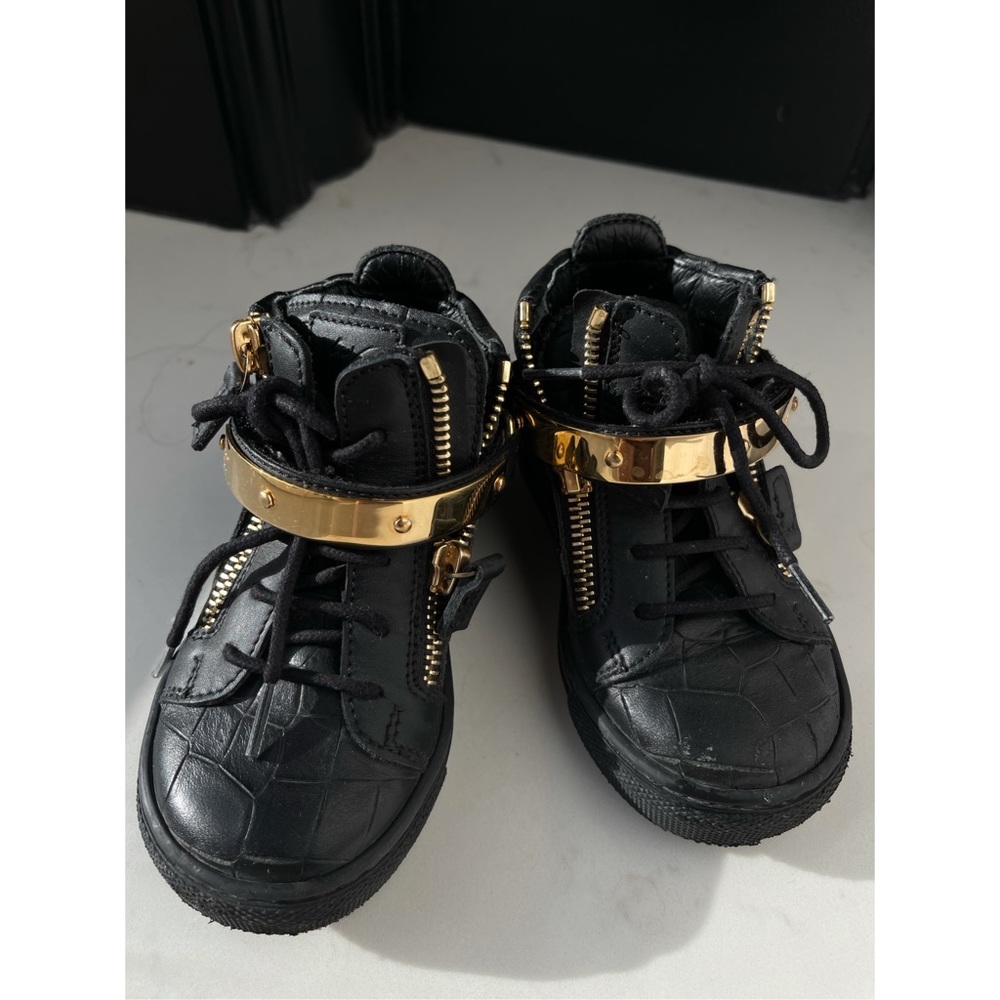 ♠️KIDS Giuseppe Junior Kriss Jr python-effect sneakers♠️